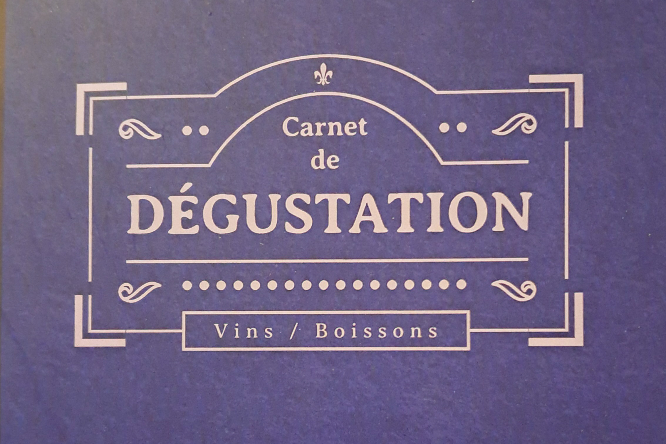 Carnet de dégustations de boissons